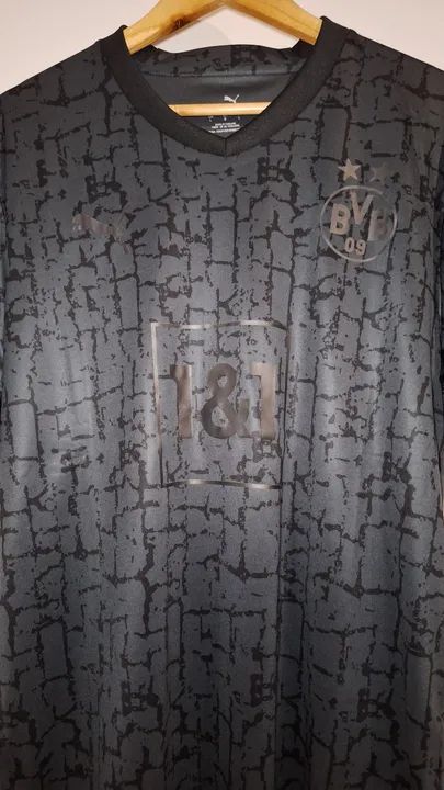Camiseta Borussia Dortmund - Preta - G - Foto 3