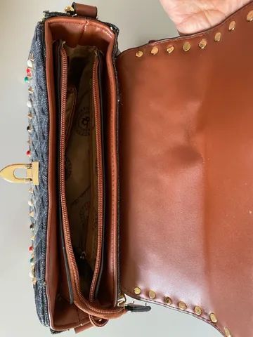 Bolsa tecido preta transversal  - Foto 4