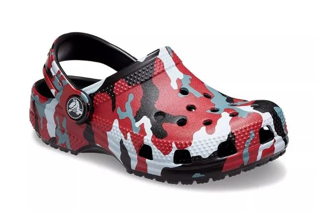 Crocs Classic Camo K N0V0 - 100% Original | Black / Red - Foto 2