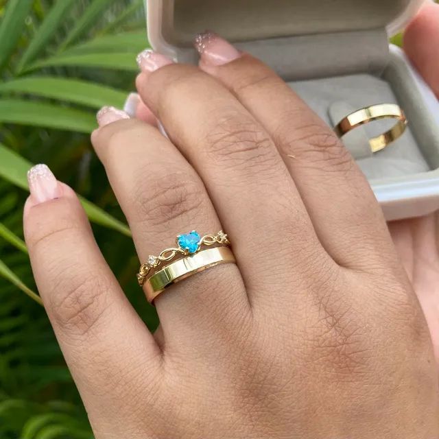 PAR DE ALIANÇAS CASAMENTO  - Foto 4