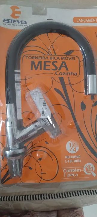 Torneira Bica Móvel Mesa Cozinha - Nova - Foto 3