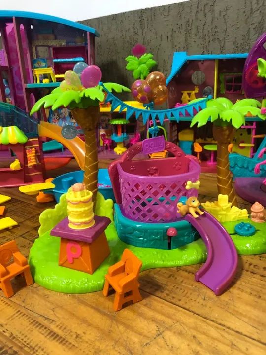 Polly Pocket - Parque aquáticos bichinhos - Brinquedo Completo - Foto 2