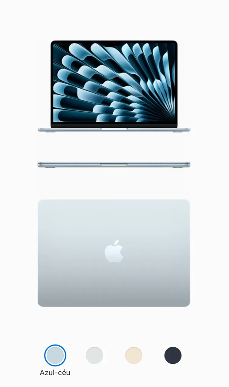 MacBook Air com chip M4 13? - AZUL CÉU