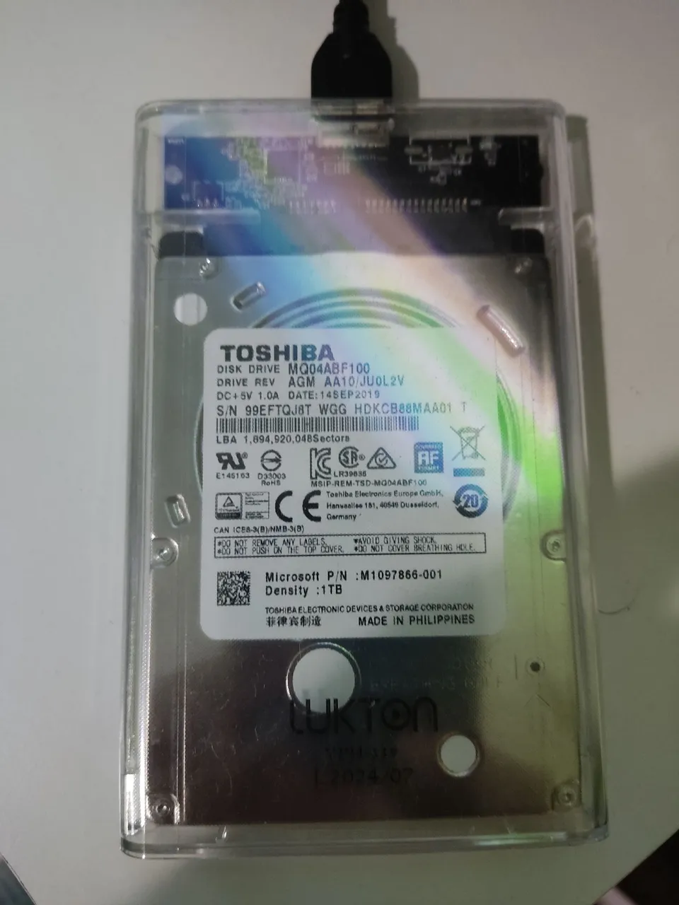 HD Externo Toshiba 1TB