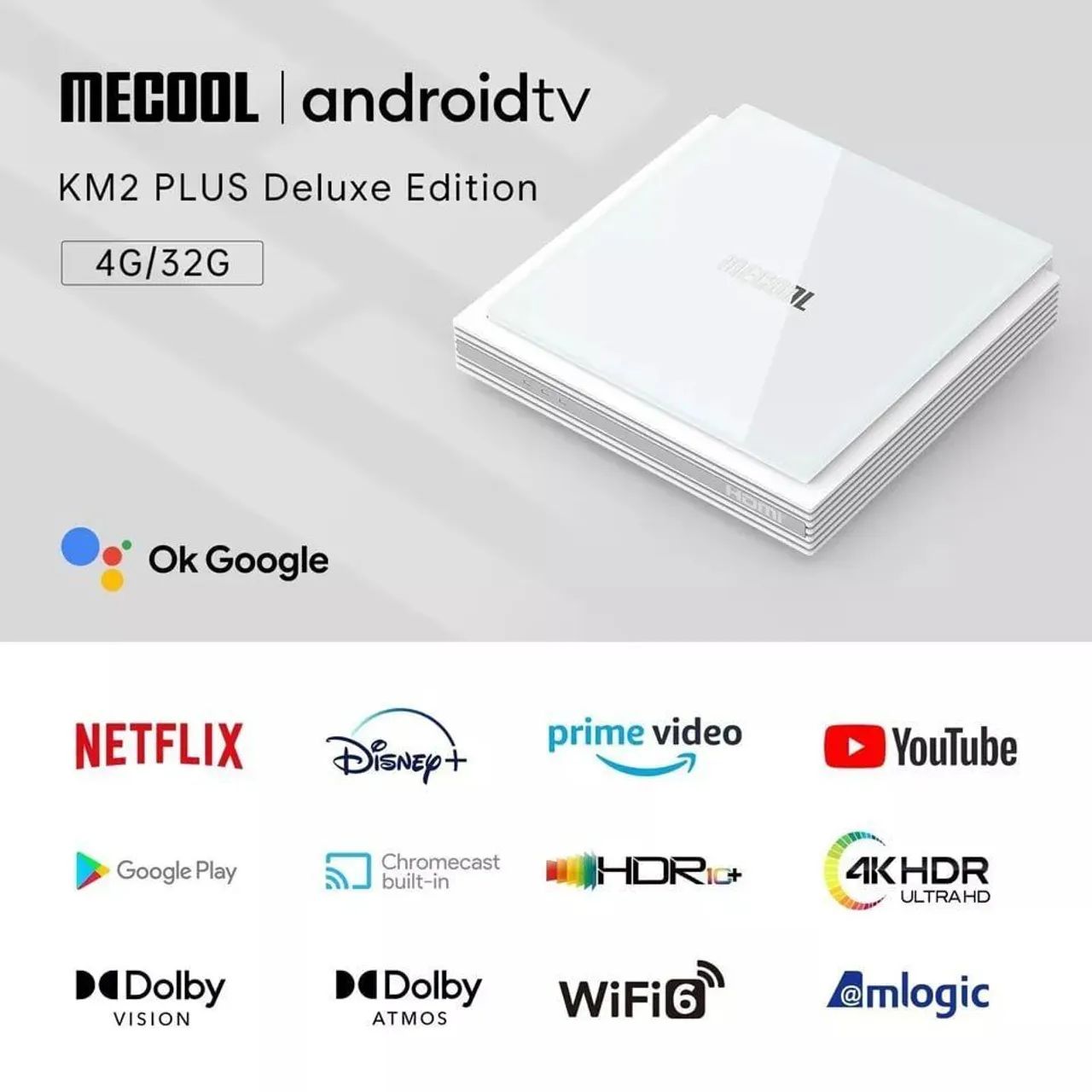 km2 Plus Chromecast Integrado 4gb-32gb deluxe 4k Certificado Google - Foto 4
