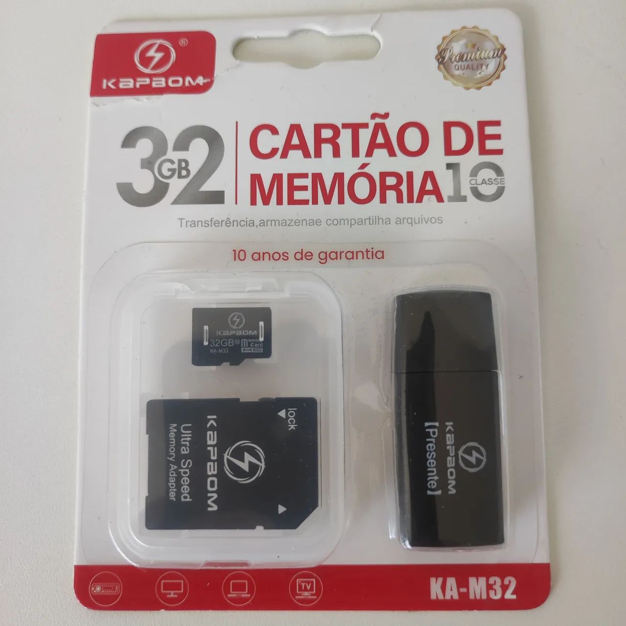 Cartão de Memória 32GB Classe 10 KAPBOM - Novo