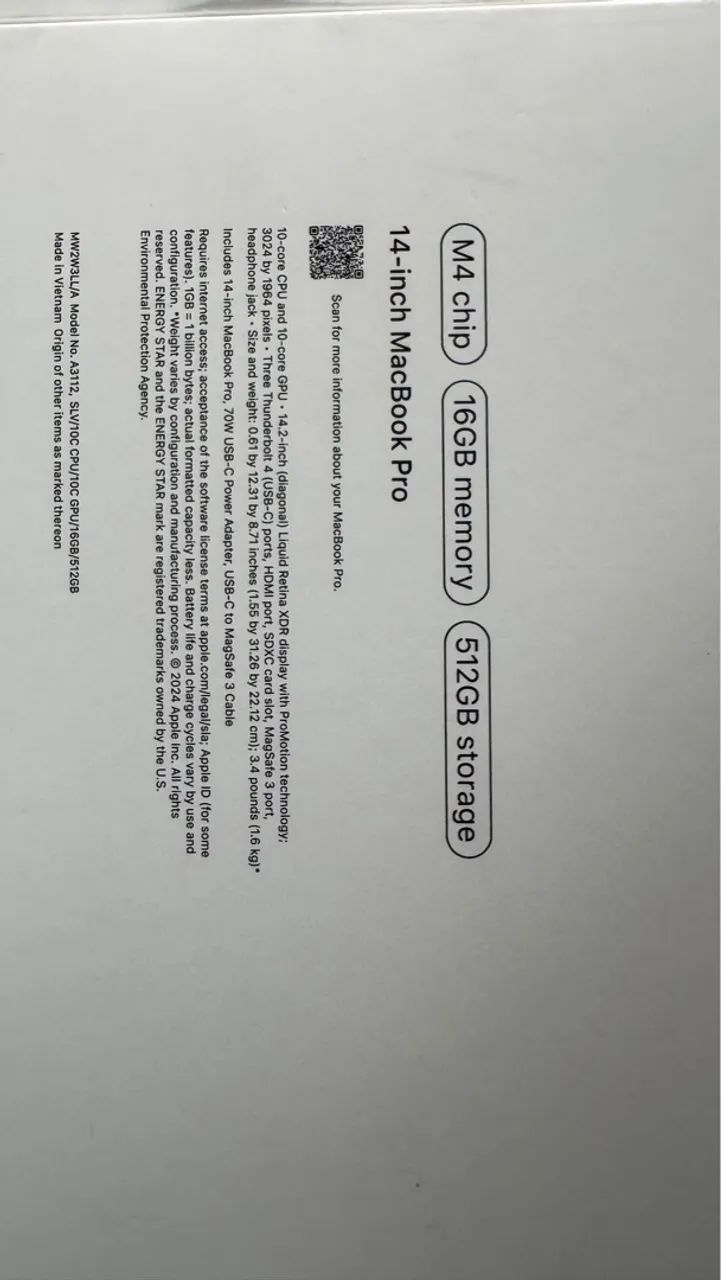 MacBook Pro M4 16GB | 512GB - Foto 3