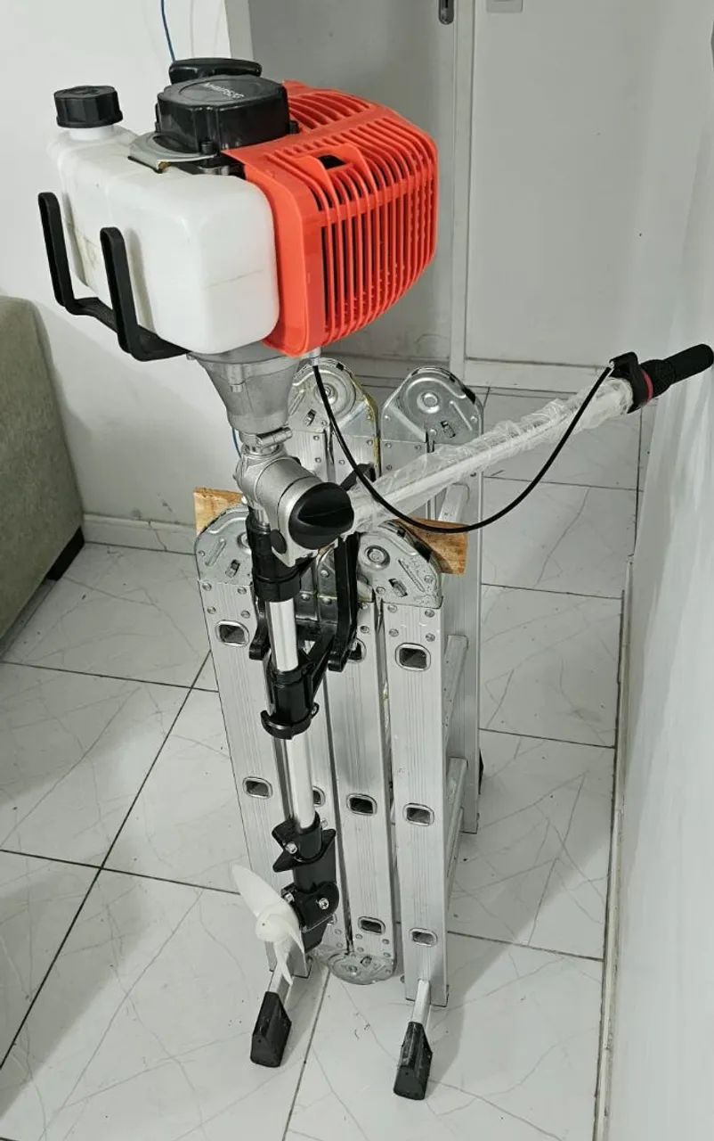 ? MOTOR DE POPA 52CC - NOVO, NUNCA USADO! ? - Foto 5