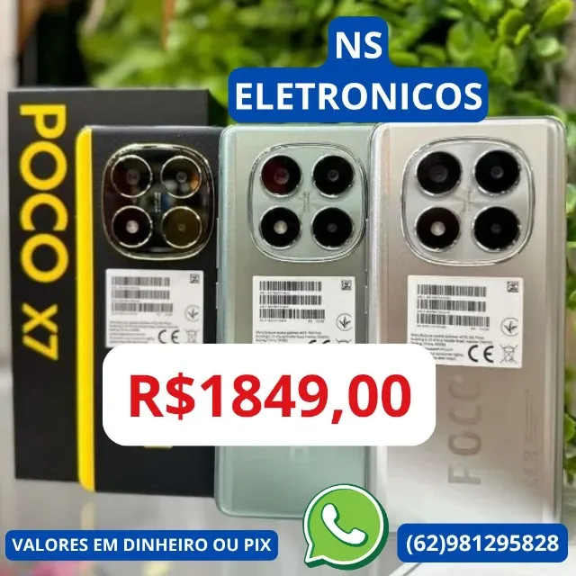Poco X7 5G Processador 512GB 12GB RAM Top de linha lacrado entrega em mãos