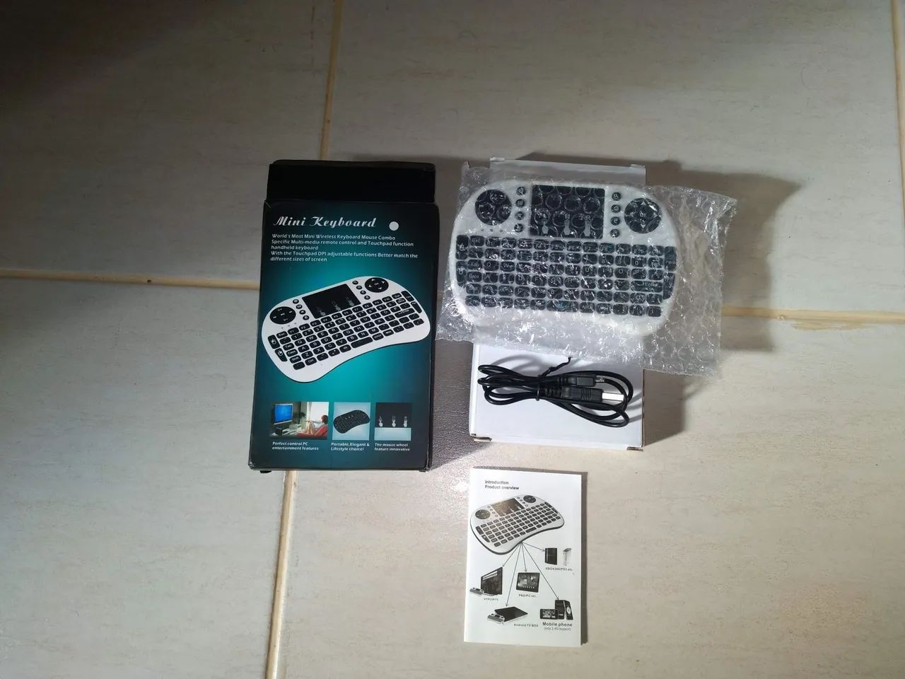 Mini Teclado que fi e Wireless com Touchpad para TV - Foto 2