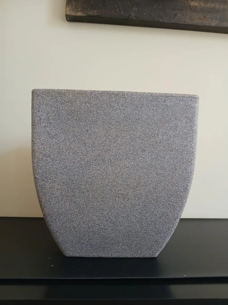 Vaso de Planta Cinza flores Arranjos cachepot Decoração Médio 30 cm Polietileno  - Foto 3