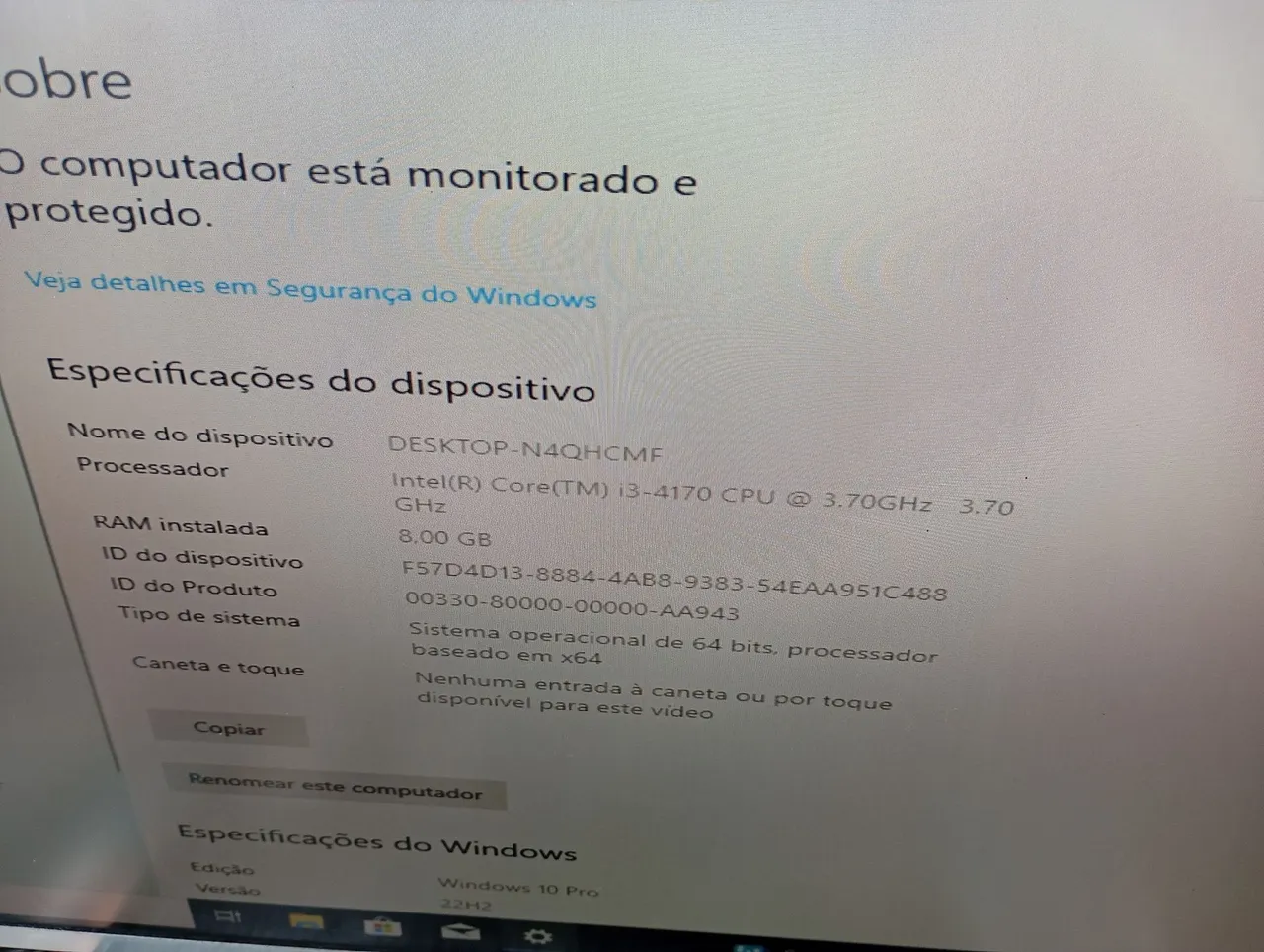 Desktop Intel i3-4170 8GB RAM