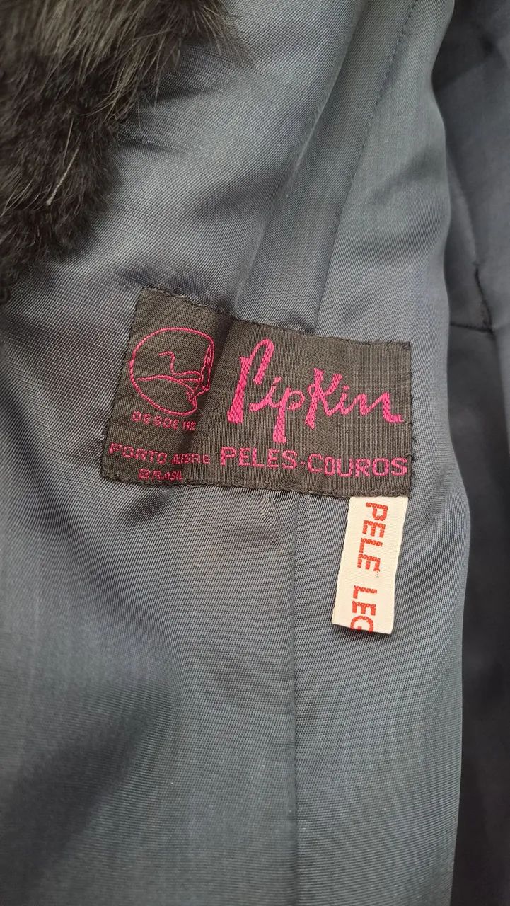 Casaco Pele legítimo Preto - Foto 4