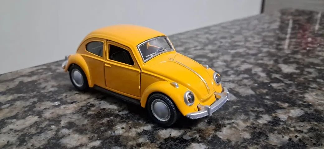 VW Fusca Amarelo Miniatura  - Foto 2