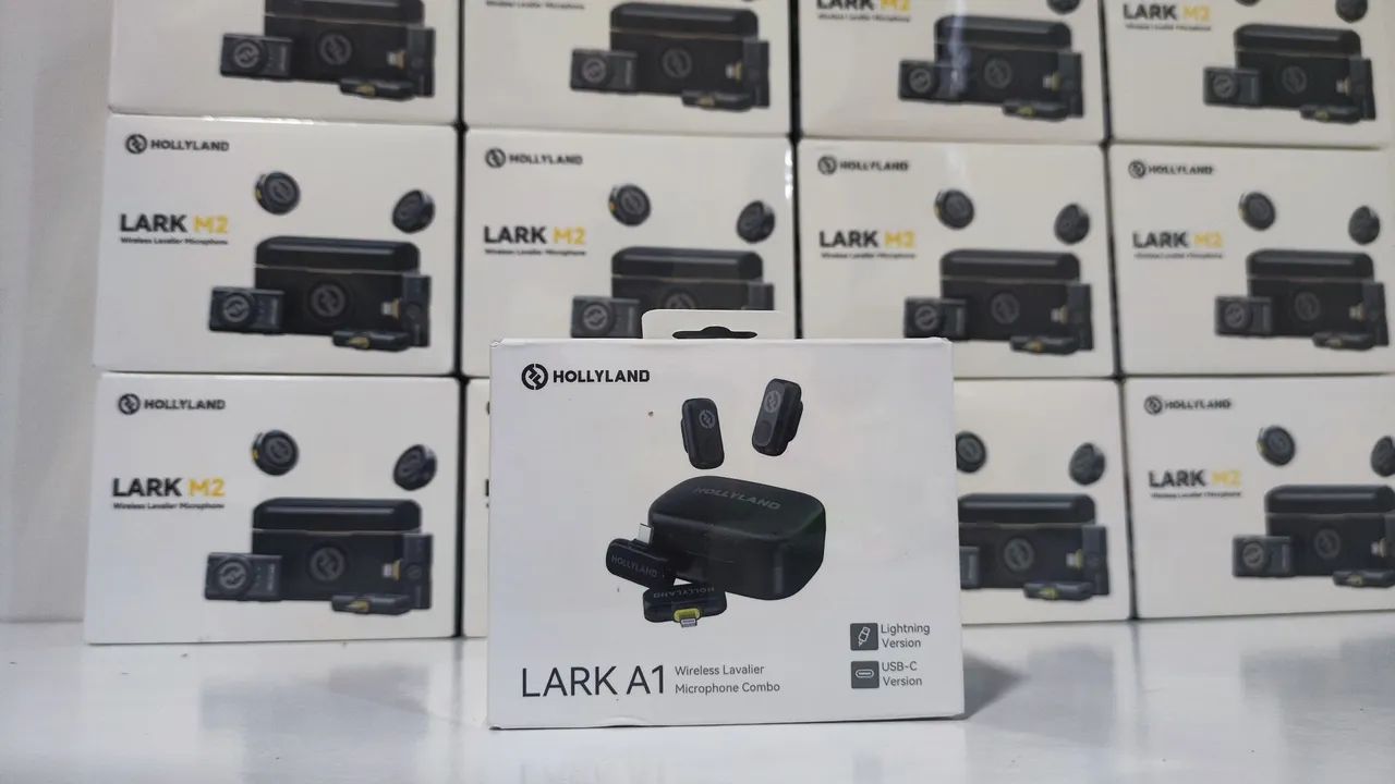 Microfone Sem Fio Hollyland Lark A1 Duo Combo - Wireless Lavalier