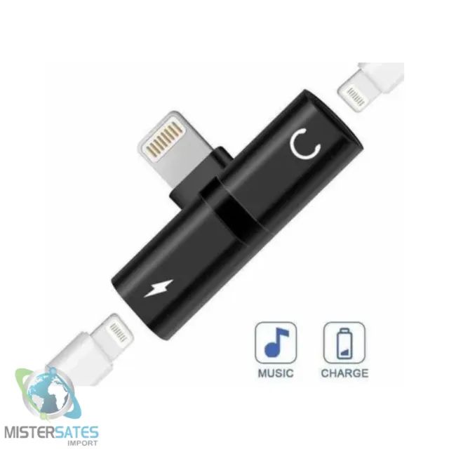 Adaptador Fone Carregador iPhone Lighting 7/8/x/plus/iPad - COD 995 - Foto 3
