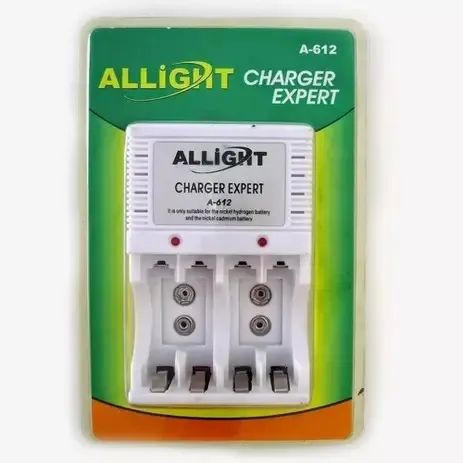 Carregador de Pilhas e Baterias 9V Allight AA/AAA/Bateria 9V - WZetta - Foto 2