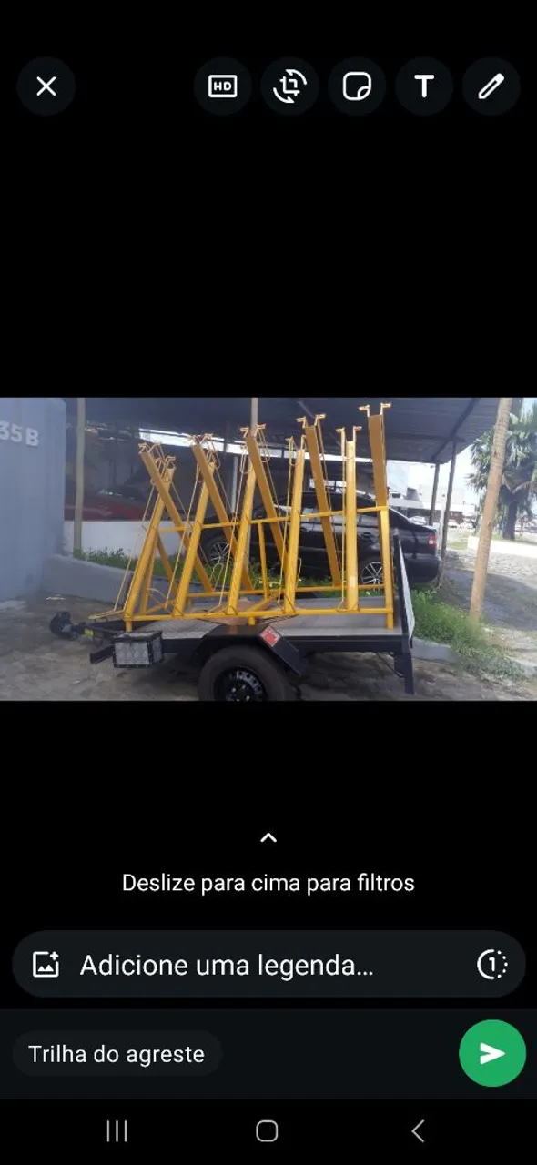 Carrocinha para 10 Bikes semi nova