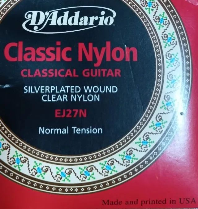 Encordoamento Para Violão Nylon D'Addario Classic EJ27N - Foto 2