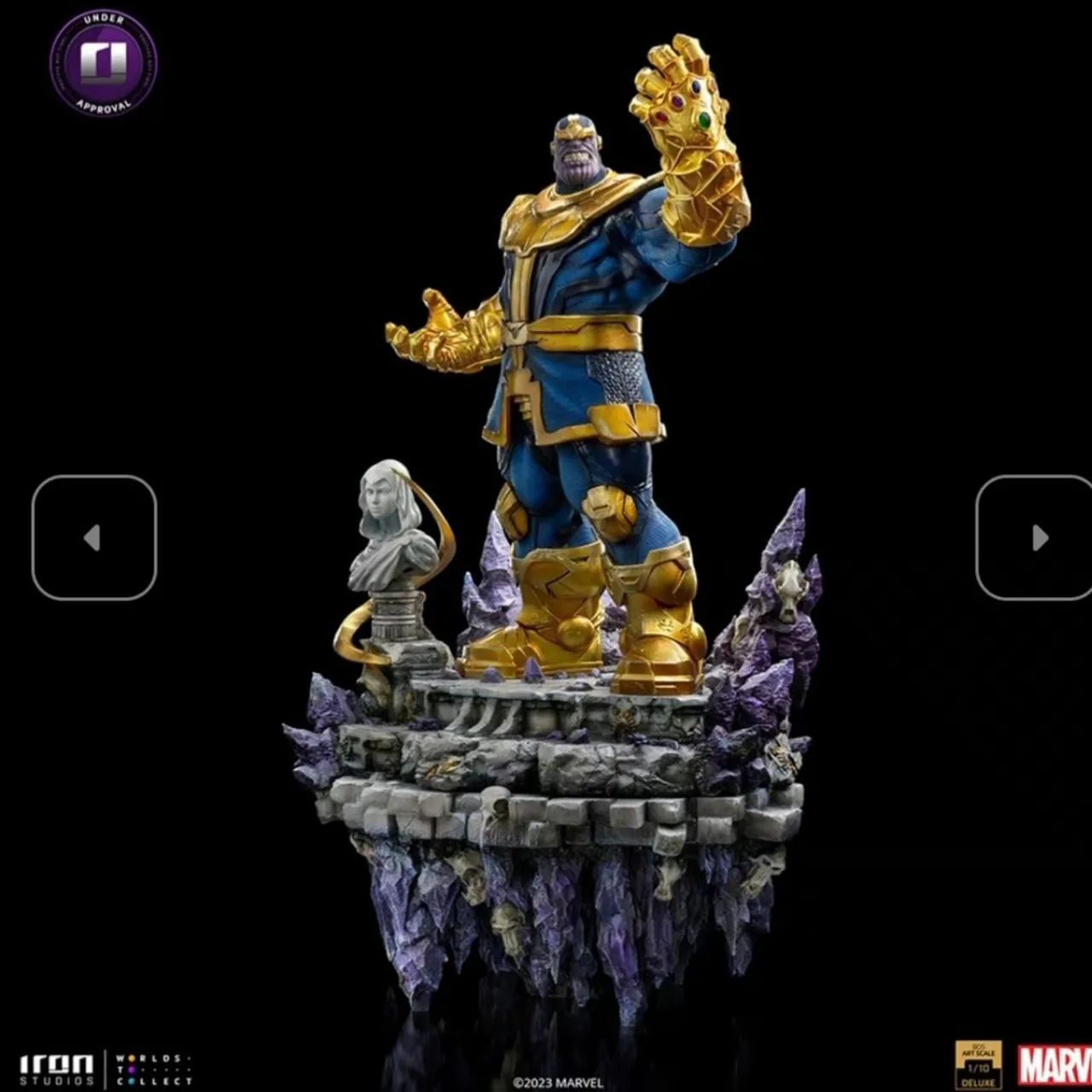 Diorama Thanos Deluxe Iron Studios Infinity Gauntlet - Foto 2