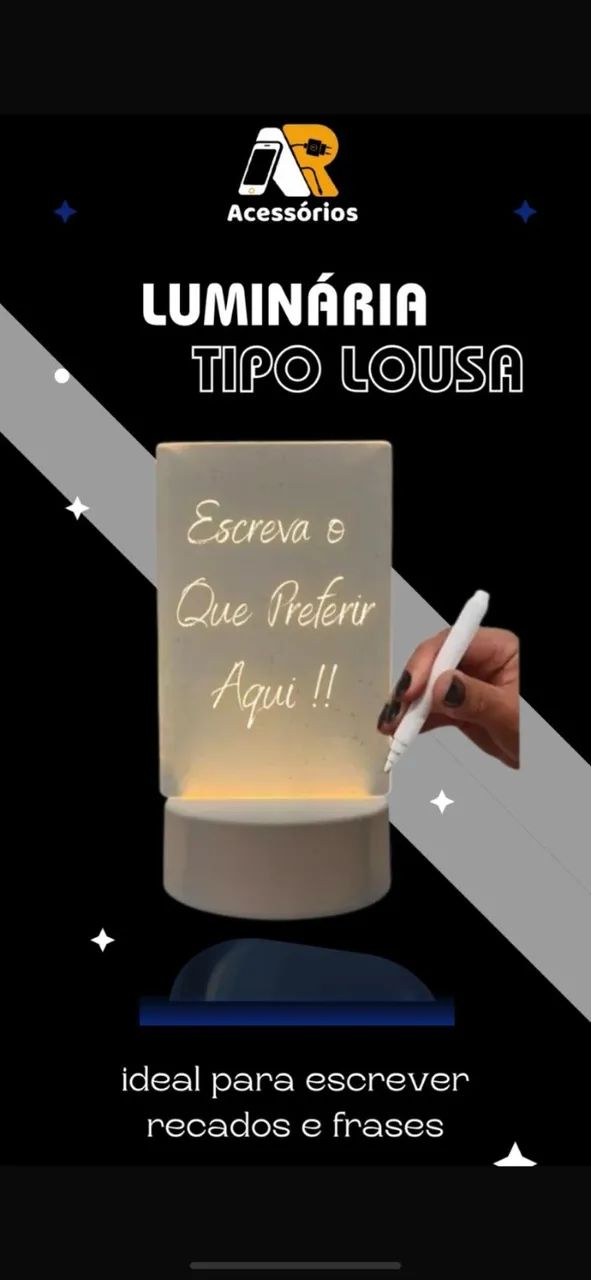 Luminária Tipo Lousa