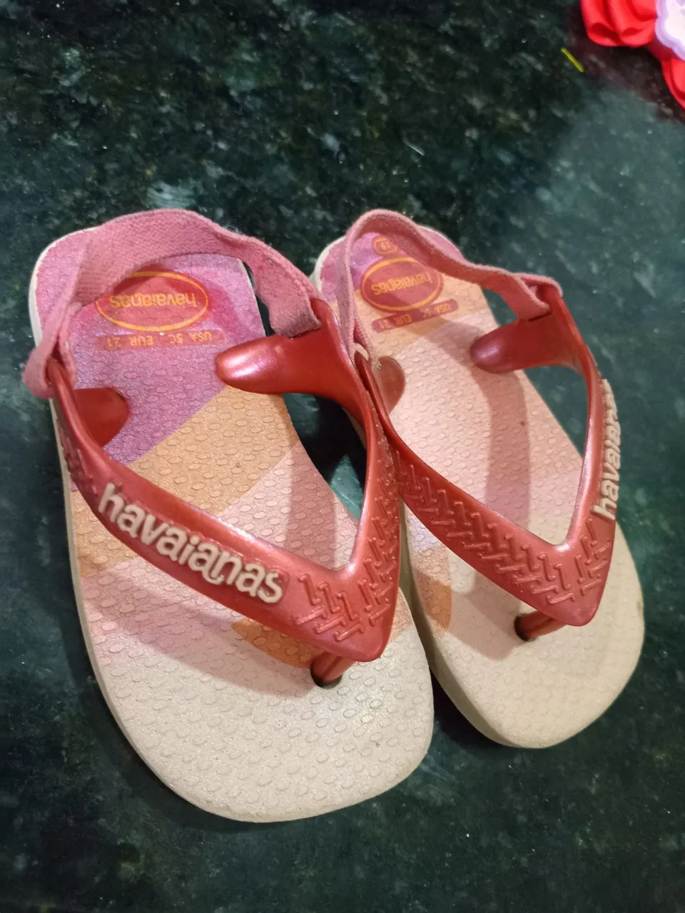 Havaianas Infantil Rosa - Tam. 21 é 17/18