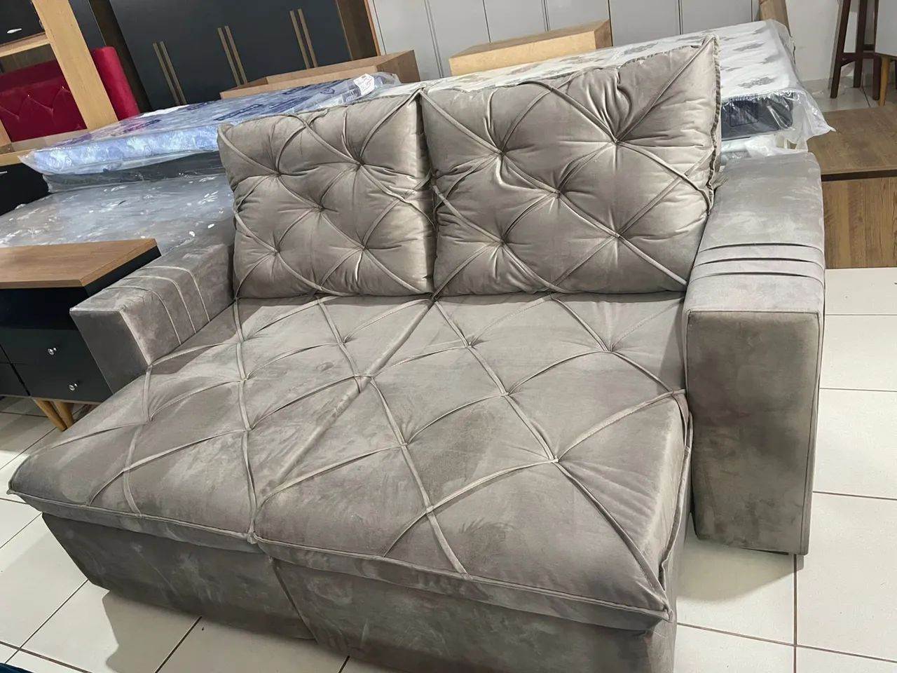 Sofa retratil e reclinável 2 mt  - Foto 3