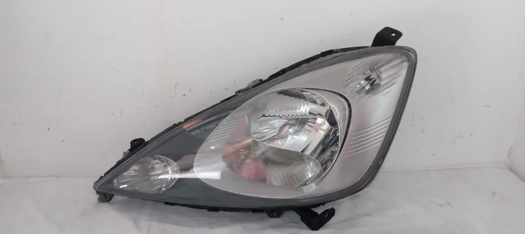 Farol Honda Fit 2009 2010 2011 2012 Máscara Cinza Original VALEO Lado Esquerdo Motorista