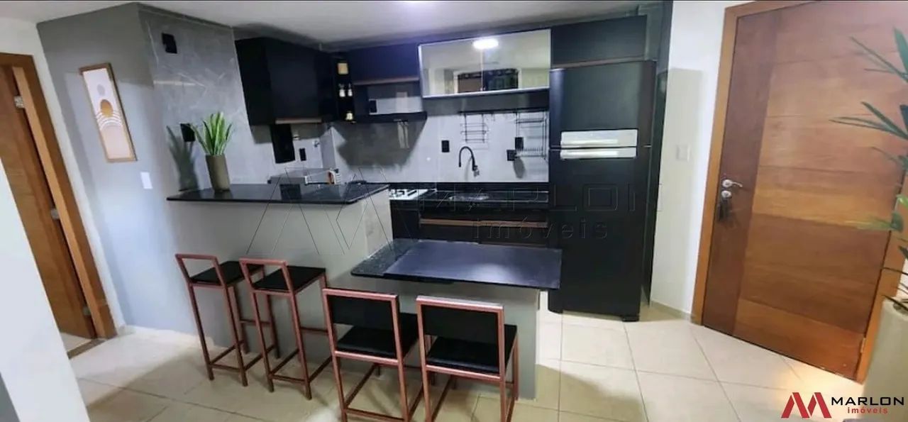 Apartamento Manhatan Flat, mobiliado, visão para o mar, 1 quarto, espaço gourmet, 40m². - Foto 3