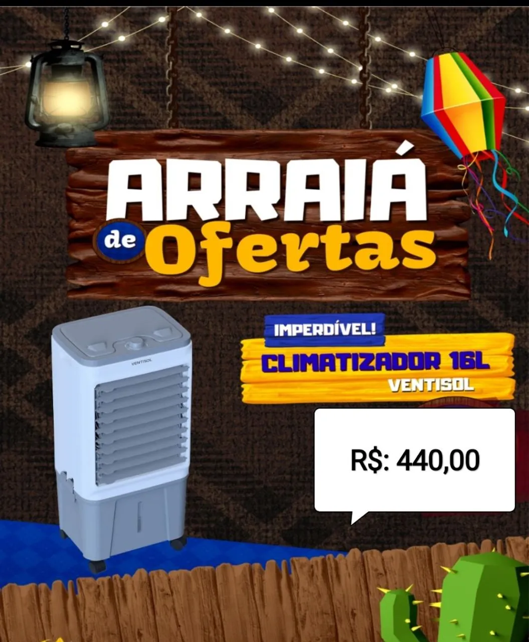 Climatizador de Ar 16L Ventisol - Oferta Imperdível!