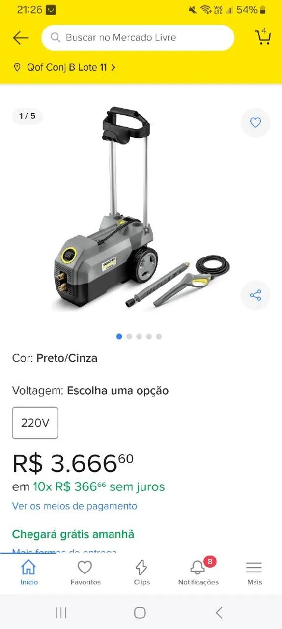 lavadora de alta pressão nova - Foto 4