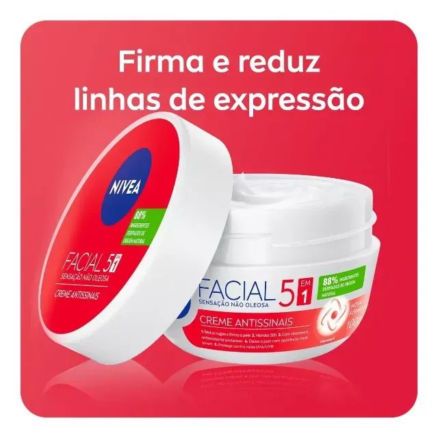  Creme Nivea Antissinais 5 em 1 de 100g cada
