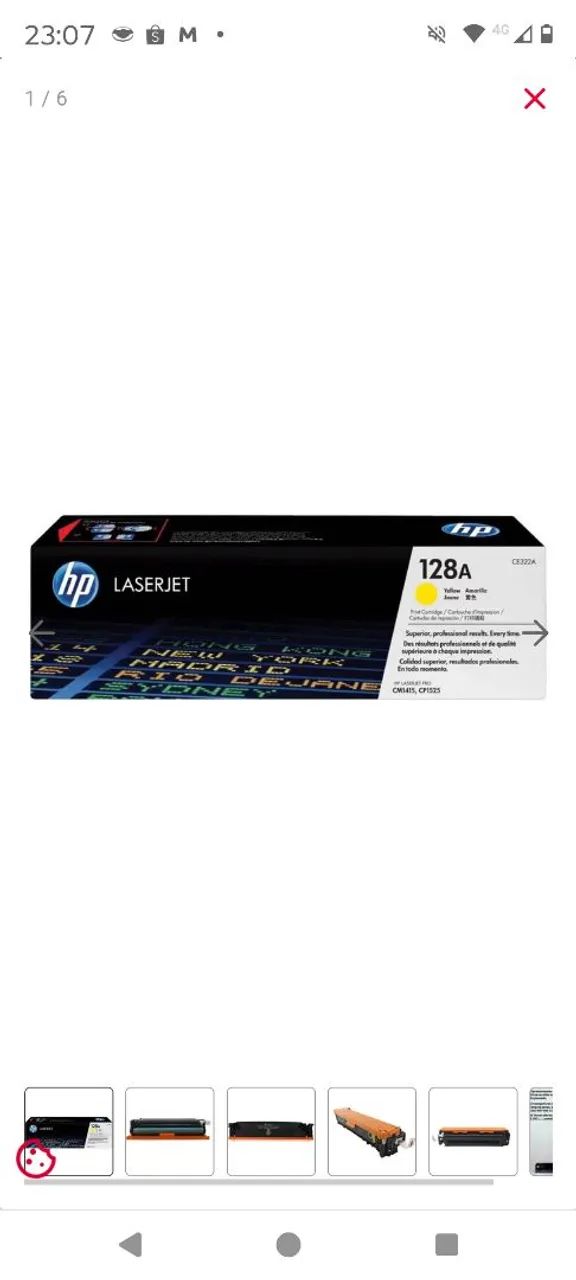 Toner HP 128A Amarelo