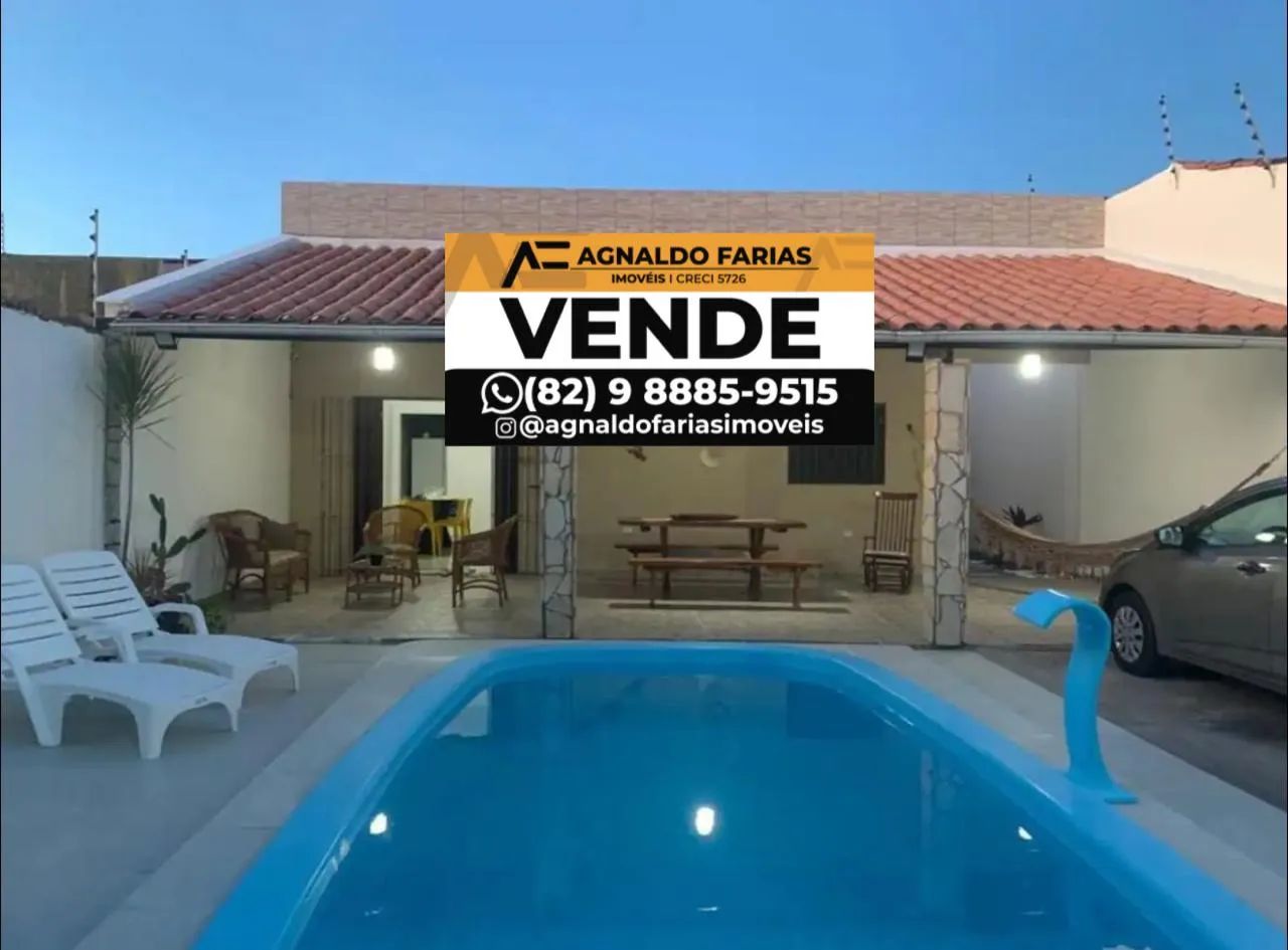 Vendo casa com piscina em Barra Mar - Barra de São Miguel - AL