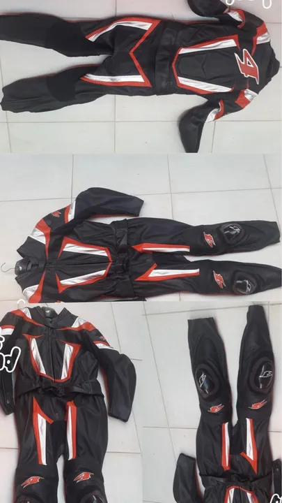 Macacão de Couro para Moto - Tamanho G(Negociável)