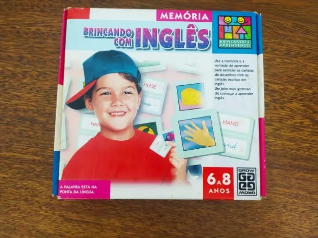 Jogo De Tabuleiro Memória Brincando Com Inglês