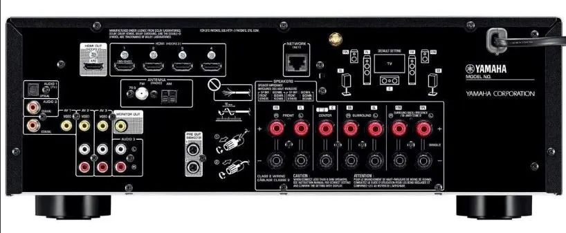 Yamaha Rx-v583 | Receiver 7.2-canais Com Zona 2 E Wifi - Aparelhos