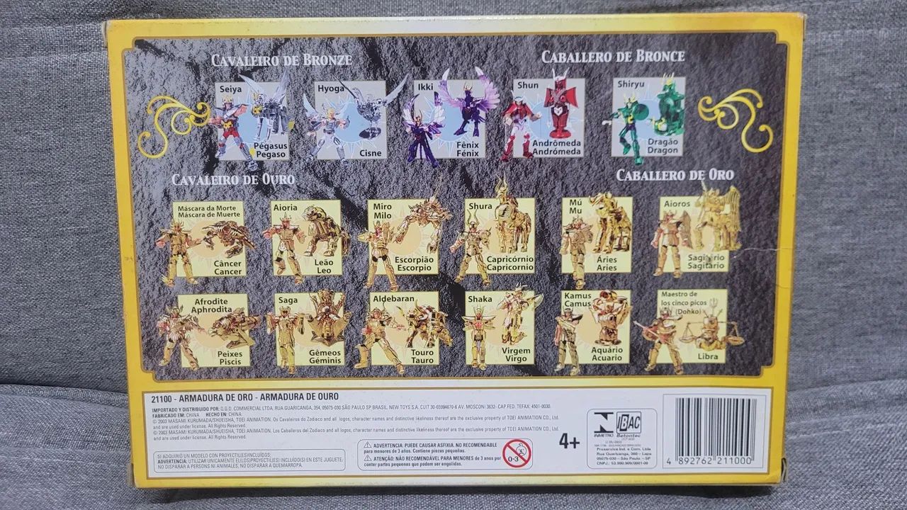 Boneco Mu de Áries Bandai vintage diecast cavaleiros do zodíaco anos 2000 - Foto 2