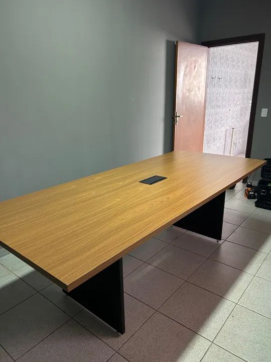 Mesa de Reunião em Madeira -Novo! - Foto 3