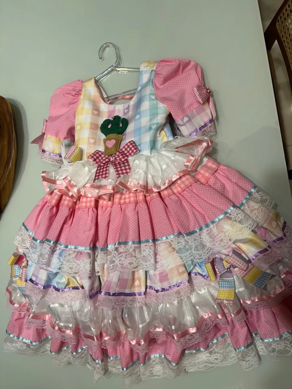 Vestido de Festa Junina Infantil - Foto 3