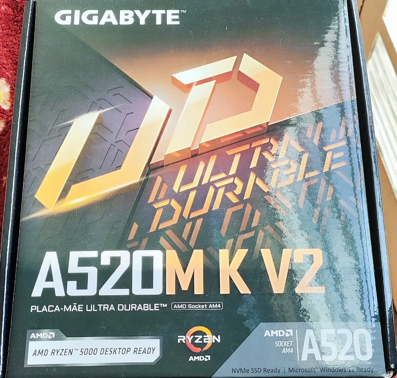 Placa-Mãe Gigabyte A520M K V2 - Ryzen 5000 Séries Leia Descrição