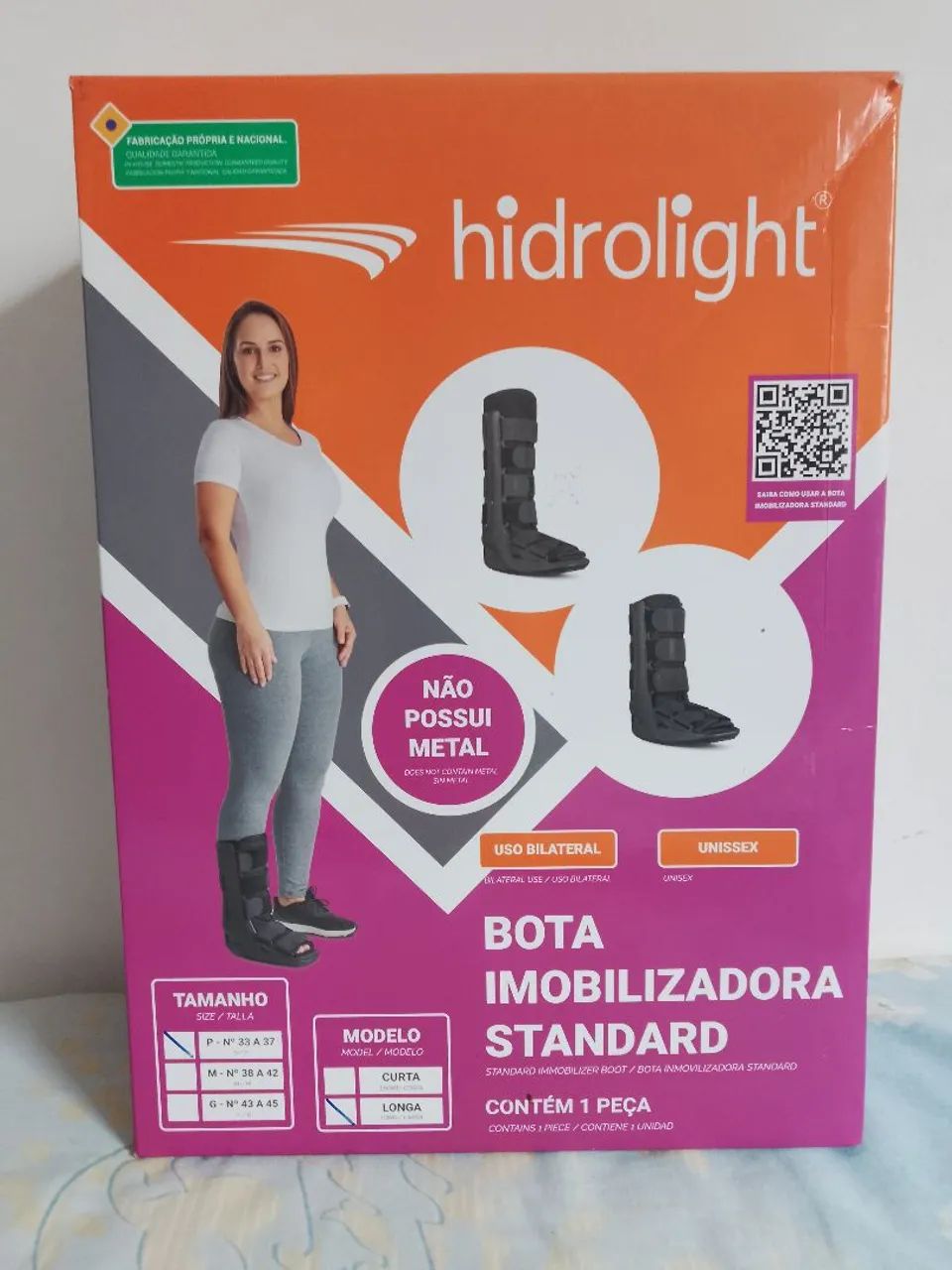 Bota imobilizadora Longa