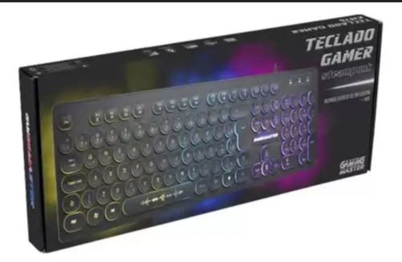 Teclado Gamer Steampunk Km76 - Foto 3