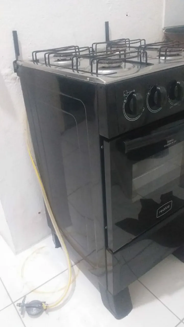 Fogão Realce 4 Bocas Preto