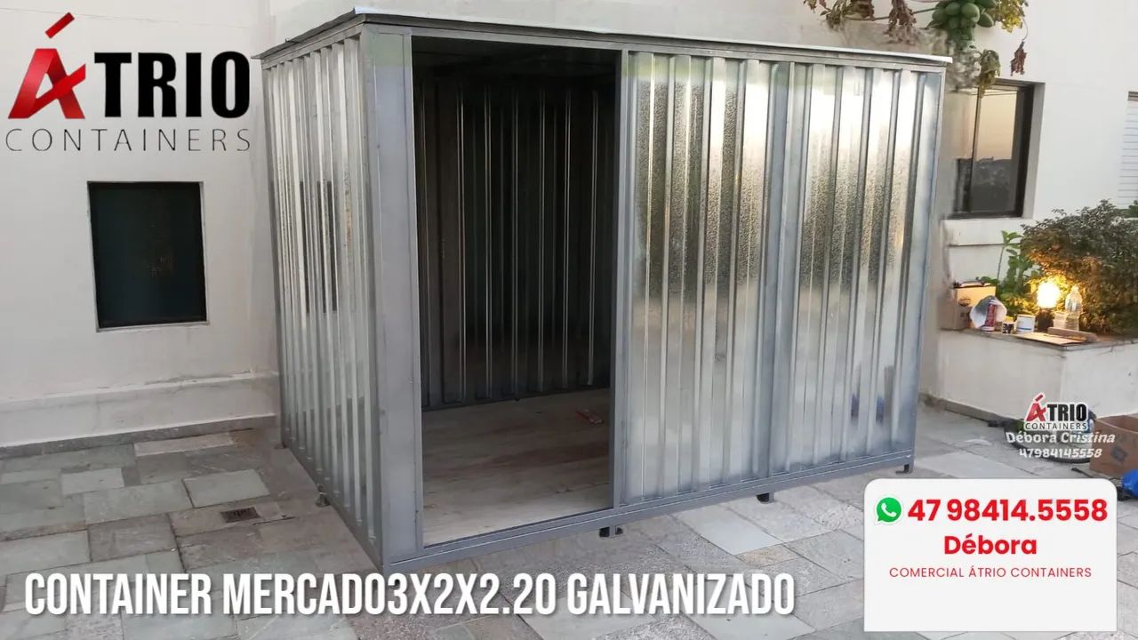 Container 100% aço galvanizado totalmente desmontável  - Foto 5