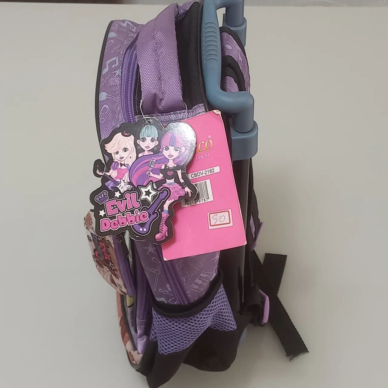 Mochila escolar Evil Debbie com rodinhas - Foto 3
