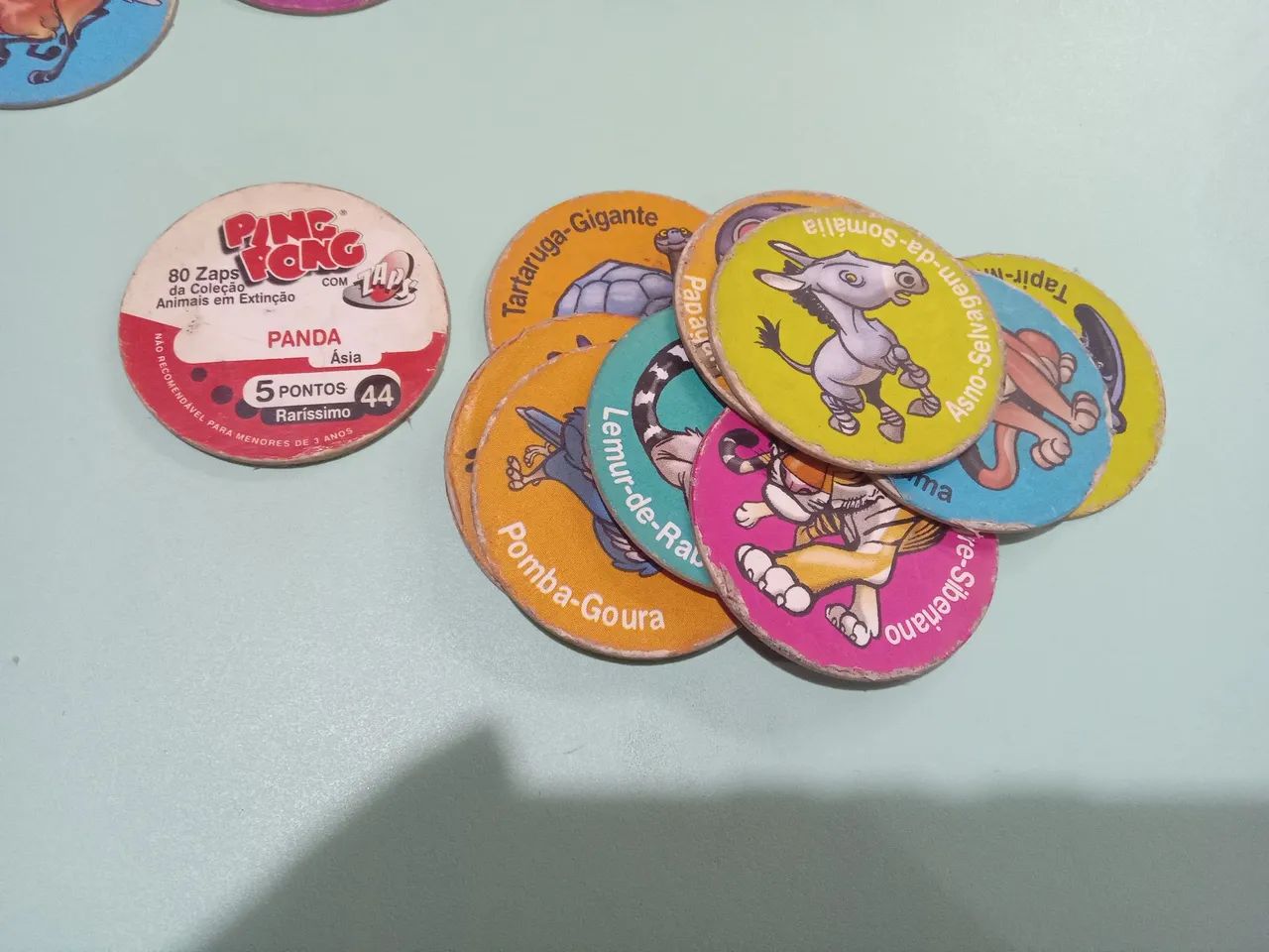 20 Tazos chicle Ping Pong  Zaps Animais em Extinção - Foto 3