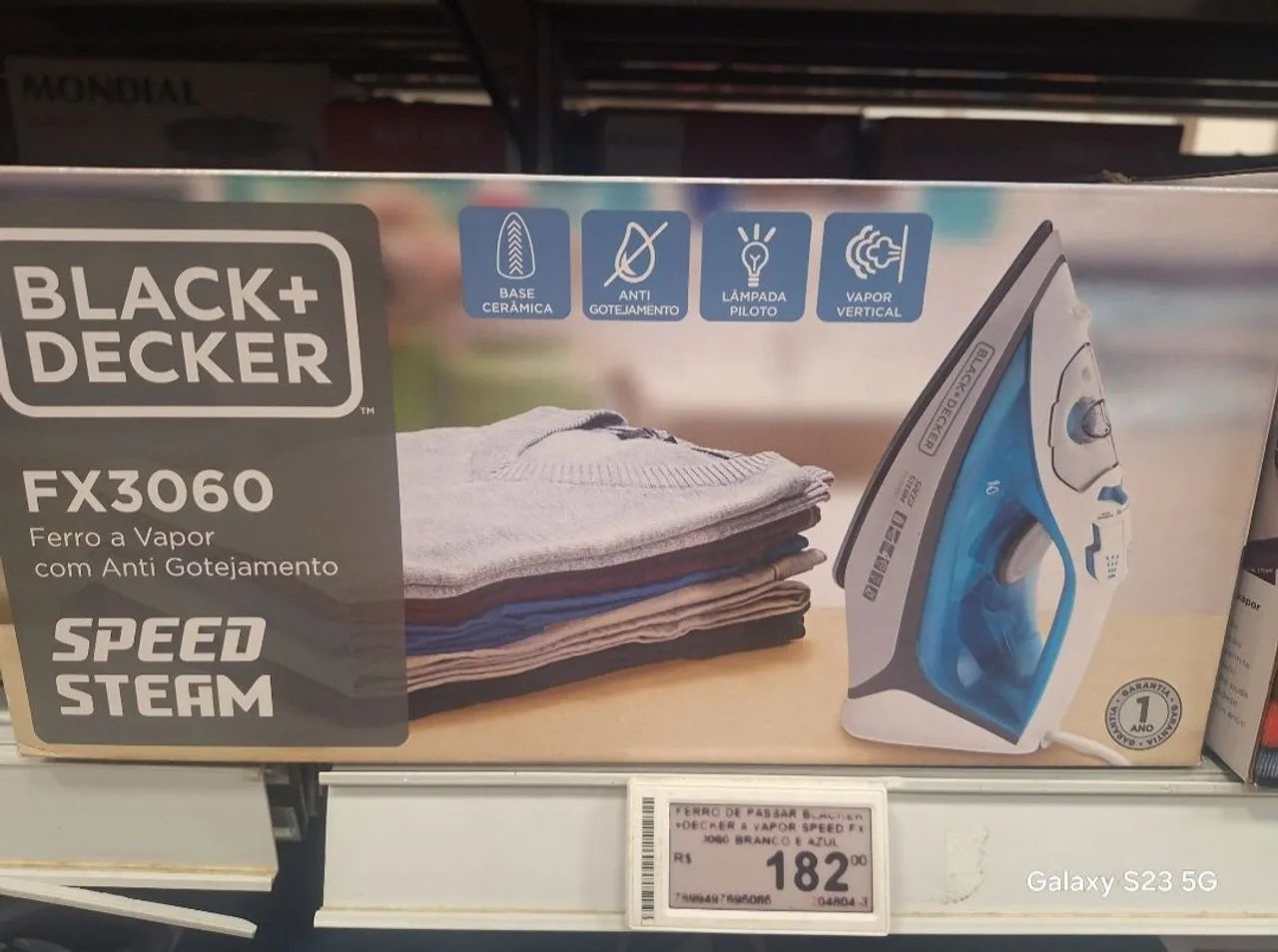 Ferro a Vapor Black+Decker FX3060 Speed Steam