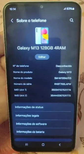 M13 128 Gb troco