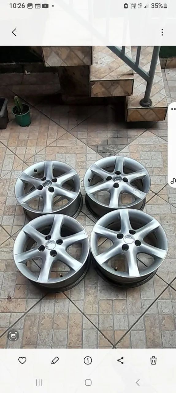 Rodas de liga leve aro 15